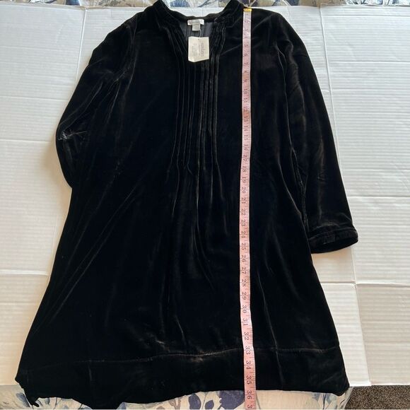 NWT Sundance Catalog Velvet Enchantment Dress in Black | Size S - Picture 7 of 8